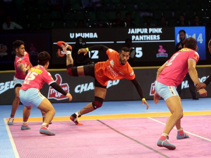 Pro Kabaddi League 2018 LIVE: Anup Kumar vs U Mumba for the first time | Pro Kabaddi League 2018 : यू मुंबाचा जबरदस्त पलटवार, जयपूर पिंक पँथर्सची शिकार Pro Kabaddi League 2018 LIVE: Anup Kumar vs U Mumba for the first time | Pro Kabaddi League 2018 : यू मुंबाचा जबरदस्त पलटवार, जयपूर पिंक पँथर्सची शिकार