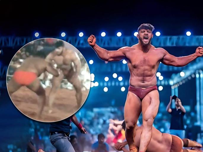Sikandar Shaikh won the title of Visapur Kesari by defeating a wrestler from Punjab in a wrestling tournament held at Sangli    | Sikandar Shaikh: सिकंदर शेखने 'दंगल' जिंकली; पंजाबच्या मल्लाला अस्मान दाखवून ठरला 'विसापूर केसरी' Sikandar Shaikh won the title of Visapur Kesari by defeating a wrestler from Punjab in a wrestling tournament held at Sangli    | Sikandar Shaikh: सिकंदर शेखने 'दंगल' जिंकली; पंजाबच्या मल्लाला अस्मान दाखवून ठरला 'विसापूर केसरी'