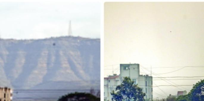 Sinhagad fort disappears from Sambhaji bridge after unlock | लॉकडाऊनमध्ये संभाजी पुलावरून दिसणारा किल्ले सिंहगड अनलॉकनंतर झाला 'गायब'! जाणून घ्या कारण..