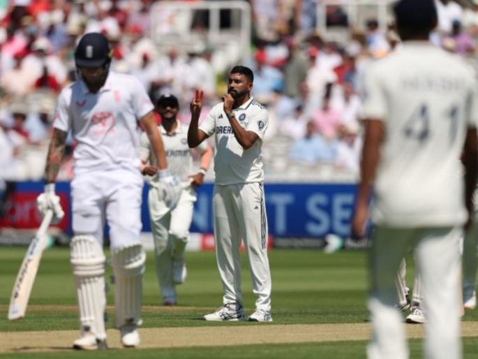 IND vs ENG 3rd Test Day 2 England 1st Innings 387 all out Bumrah picks five Brydon Carse And Jamie Smith Fifty After Joe Root Century | IND vs ENG : बुमराहचा 'पंजा'; दमवणाऱ्या दोघांना सिराजनं केलं 'अरेस्ट'! इंग्लंडचा पहिला डाव ३८७ धावांत आटोपला