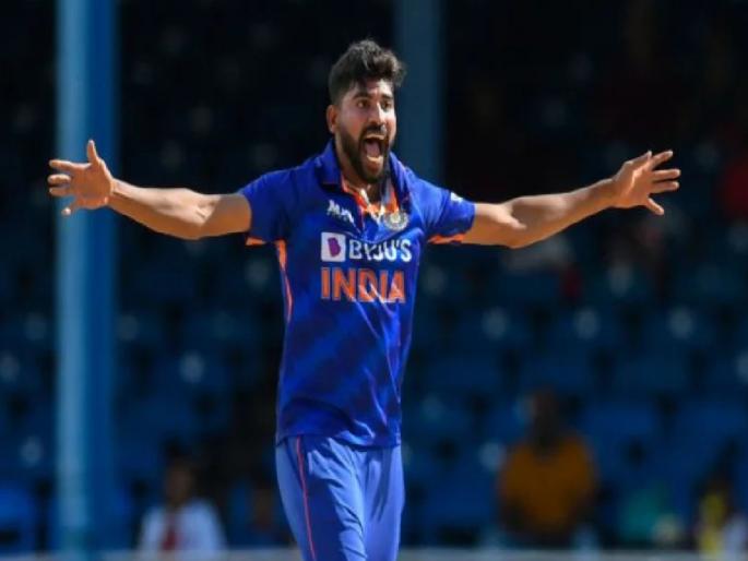 indian player mohammed  Siraj has been released from Team India’s ODI squad ahead of the three-match series against the West Indies, know here details  | पहिल्याच सामन्यापूर्वी भारताला मोठा झटका; सिराज वन डे मालिकेतून बाहेर, BCCIनं सांगितलं कारण