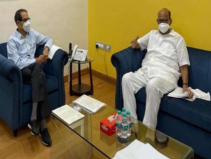 It is not responsibility of Shiv Sena to maintain the government Uddhav Thackeray to Sharad Pawar | मोठी बातमी! “सरकार टिकवणं ही शिवसेनेचीच जबाबदारी नाही”; शरद पवारांच्या भेटीत मुख्यमंत्री म्हणाले... It is not responsibility of Shiv Sena to maintain the government Uddhav Thackeray to Sharad Pawar | मोठी बातमी! “सरकार टिकवणं ही शिवसेनेचीच जबाबदारी नाही”; शरद पवारांच्या भेटीत मुख्यमंत्री म्हणाले...