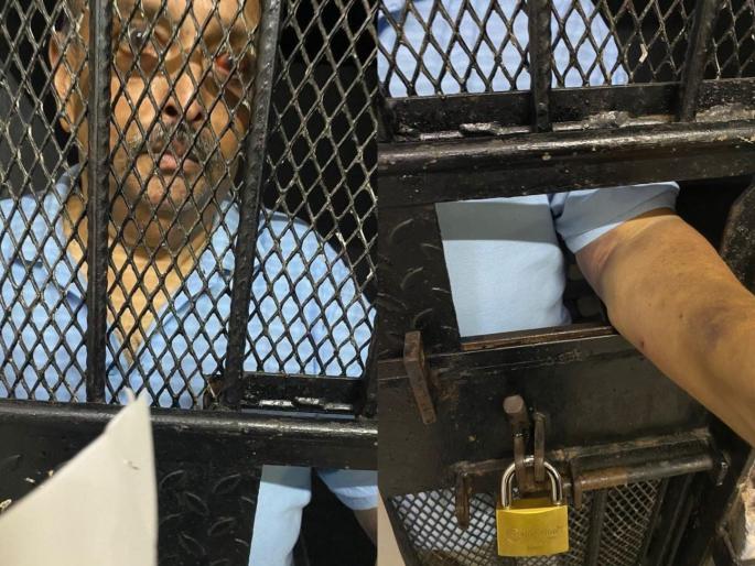 First photo of fugitive diamantaire Mehul Choksi in police custody in Dominica | Mehul Choksi: डोमिनिका जेलमधील मेहुल चोक्सीचा पहिला Exclusive फोटो; हातावर मारहाणीच्या खूणा First photo of fugitive diamantaire Mehul Choksi in police custody in Dominica | Mehul Choksi: डोमिनिका जेलमधील मेहुल चोक्सीचा पहिला Exclusive फोटो; हातावर मारहाणीच्या खूणा