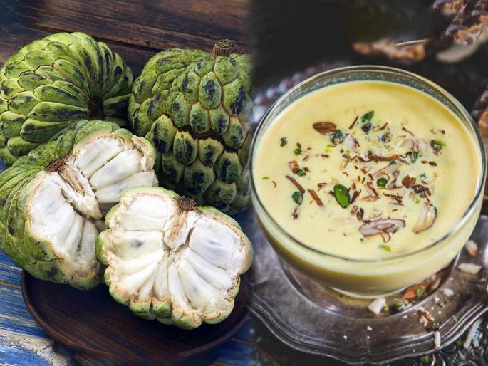 Dussehra special How to make sitaphal basundi quickly without boiling milk for hours Indian festival desserts Easy basundi at home | दसरा स्पेशल : तासंतास दूध न आटवता चटकन होईल सिताफळाची बासुंदी, दाटसर-गोड बासुंदीचा आस्वाद घ्या गरमागरम पुरीसोबत