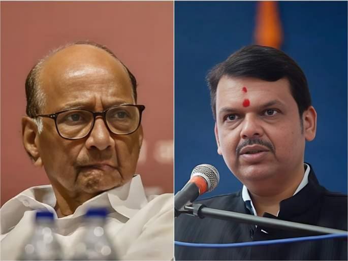 Deputy Chief Minister Devendra Fadnavis strongly criticized Sharad Pawar and NCP | ...म्हणून तर स्वत: पवार साहेब जात आहेत ना?; देवेंद्र फडणवीसांचा NCP ला खोचक टोला Deputy Chief Minister Devendra Fadnavis strongly criticized Sharad Pawar and NCP | ...म्हणून तर स्वत: पवार साहेब जात आहेत ना?; देवेंद्र फडणवीसांचा NCP ला खोचक टोला