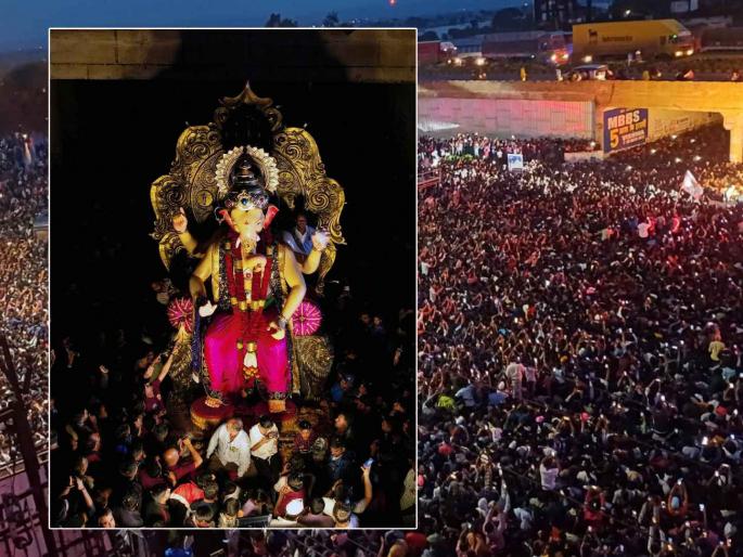 Kolhapur Raja of Rankalavesh 'Goal Circle' arrives in jubilation | रंकाळावेश ‘गोल सर्कल’च्या कोल्हापूरच्या राजाचे जल्लोषात आगमन Kolhapur Raja of Rankalavesh 'Goal Circle' arrives in jubilation | रंकाळावेश ‘गोल सर्कल’च्या कोल्हापूरच्या राजाचे जल्लोषात आगमन