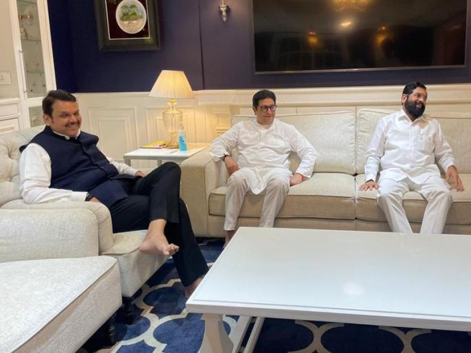 Chief Minister Eknath Shinde has now reacted to the alliance of BJP, Shinde group and MNS. | 'राज ठाकरेंनी आम्हाला घरी बोलावलं तेव्हा...'; युतीच्या चर्चांवर एकनाथ शिंदेंनी स्पष्टच सांगितलं! Chief Minister Eknath Shinde has now reacted to the alliance of BJP, Shinde group and MNS. | 'राज ठाकरेंनी आम्हाला घरी बोलावलं तेव्हा...'; युतीच्या चर्चांवर एकनाथ शिंदेंनी स्पष्टच सांगितलं!