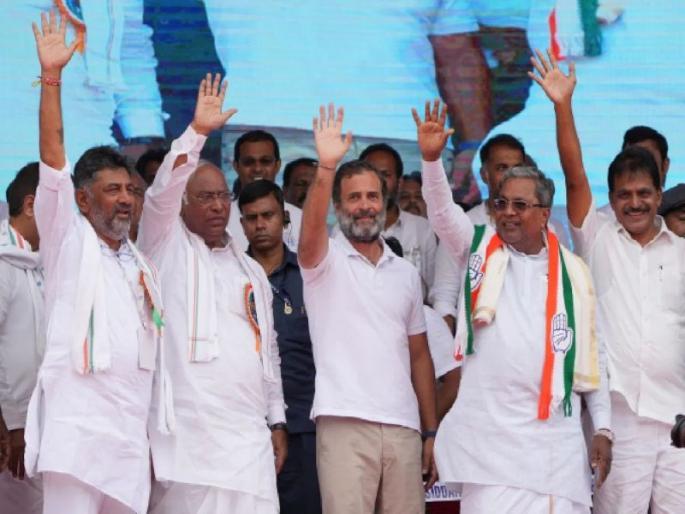 It has been reported that Siddaramaiah will be given the post of CM and DK Shivakumar will be given the post of Deputy CM in karnatak | कर्नाटकात मुख्यमंत्री अन् उपमुख्यमंत्री ठरले; उद्या शपथविधी, तयारीला लागण्याचे निर्देश It has been reported that Siddaramaiah will be given the post of CM and DK Shivakumar will be given the post of Deputy CM in karnatak | कर्नाटकात मुख्यमंत्री अन् उपमुख्यमंत्री ठरले; उद्या शपथविधी, तयारीला लागण्याचे निर्देश