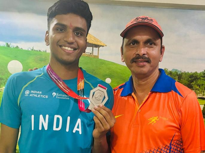 Nikhil Dhake silver medal at the Asian Athletics Championships | आशियाई ॲथलेटिक्स चॅम्पियनशिपमध्ये निखील ढाकेचे रौप्य पदक Nikhil Dhake silver medal at the Asian Athletics Championships | आशियाई ॲथलेटिक्स चॅम्पियनशिपमध्ये निखील ढाकेचे रौप्य पदक
