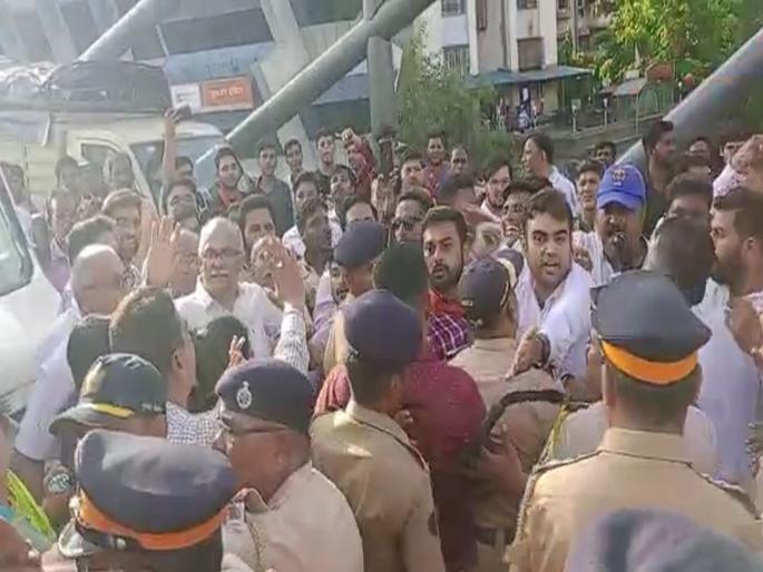 BJP-Shiv Sena clash in Borivali; What happened during Aditya Thackeray's program | बोरिवलीत भाजपा-शिवसेना आमनेसामने; आदित्य ठाकरेंच्या कार्यक्रमात घडला प्रकार BJP-Shiv Sena clash in Borivali; What happened during Aditya Thackeray's program | बोरिवलीत भाजपा-शिवसेना आमनेसामने; आदित्य ठाकरेंच्या कार्यक्रमात घडला प्रकार
