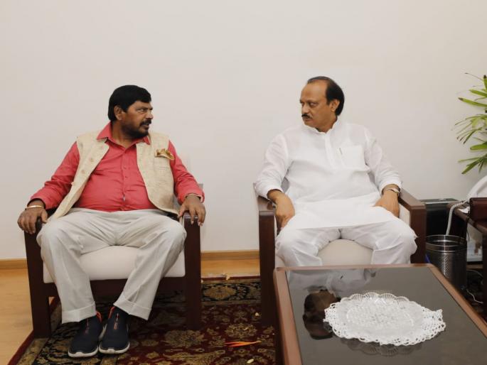 Union Minister Ramdas Athawale met Deputy Chief Minister Ajit Pawar | अजित पवारांनी जबरदस्त उडवलाय बार...; रामदास आठवलेंनी खास शैलीत घेतला मविआचा समाचार Union Minister Ramdas Athawale met Deputy Chief Minister Ajit Pawar | अजित पवारांनी जबरदस्त उडवलाय बार...; रामदास आठवलेंनी खास शैलीत घेतला मविआचा समाचार