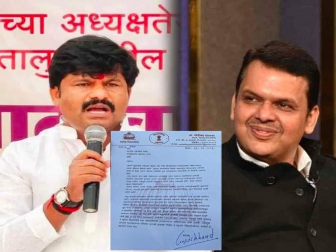 It creates a bad image of the government; Gopichand Padalkar's letter to Devendra Fadnavis | ...त्यामुळे सरकारविषयी वाईट प्रतिमा निर्माण होतेय; गोपीचंद पडळकरांचं फडणवीसांना पत्र It creates a bad image of the government; Gopichand Padalkar's letter to Devendra Fadnavis | ...त्यामुळे सरकारविषयी वाईट प्रतिमा निर्माण होतेय; गोपीचंद पडळकरांचं फडणवीसांना पत्र