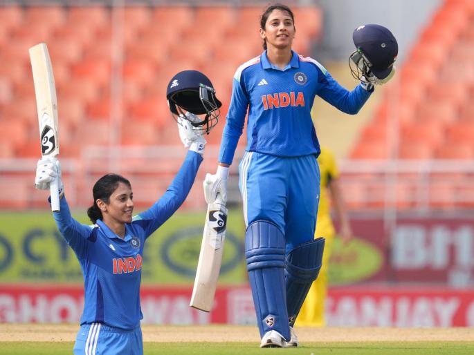 India Women vs Australia Women, 2nd ODI Smriti Mandhana Equals World Record With Smashes 12th ODI Century As Opener For IND-W vs AUS-W | Smriti Mandhana Equals World Record : ऑस्ट्रेलियाविरुद्ध वनडे क्वीन स्मृती मानधनाची विक्रमी सेंच्युरी