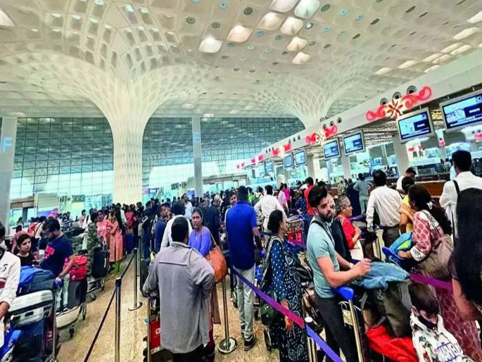 In the month of December, 48 lakh people traveled through Mumbai airport | डिसेंबर महिन्यात मुंबई विमानतळावरून केला ४८ लाख लोकांनी प्रवास In the month of December, 48 lakh people traveled through Mumbai airport | डिसेंबर महिन्यात मुंबई विमानतळावरून केला ४८ लाख लोकांनी प्रवास