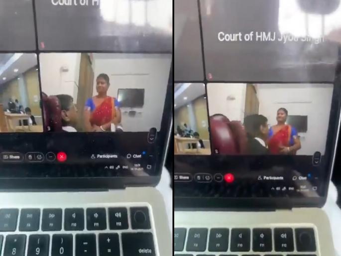 Delhi High Court Lawyer Video: Lawyer kisses woman during virtual hearing of High Court | Video: हायकोर्टच्या व्हर्च्युअल सुनावणीदरम्यान वकिलाचा महिलेला Kiss; व्हिडिओ व्हायरल... Delhi High Court Lawyer Video: Lawyer kisses woman during virtual hearing of High Court | Video: हायकोर्टच्या व्हर्च्युअल सुनावणीदरम्यान वकिलाचा महिलेला Kiss; व्हिडिओ व्हायरल...