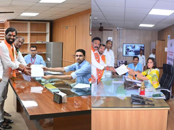 Maharashtra Lok Sabha Election 2024: BJP's Ram Satpute from Solapur and Naik-Nimbalkar from Madhya filed their application | सोलापुरातून भाजपकडून राम सातपुते अन् माढ्यातून नाईक-निंबाळकर यांनी भरला अर्ज Maharashtra Lok Sabha Election 2024: BJP's Ram Satpute from Solapur and Naik-Nimbalkar from Madhya filed their application | सोलापुरातून भाजपकडून राम सातपुते अन् माढ्यातून नाईक-निंबाळकर यांनी भरला अर्ज