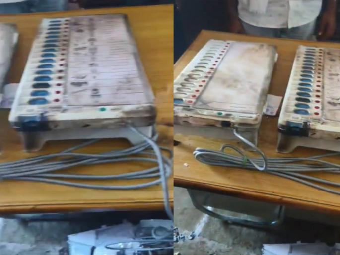 lok sabha election 2024 attempt to set fire to voting machines by pouring petrol incidents in sangola taluka | पेट्रोल टाकून मतदान यंत्र पेटविण्याचा प्रयत्न; सांगोला तालुक्यातील घटना lok sabha election 2024 attempt to set fire to voting machines by pouring petrol incidents in sangola taluka | पेट्रोल टाकून मतदान यंत्र पेटविण्याचा प्रयत्न; सांगोला तालुक्यातील घटना