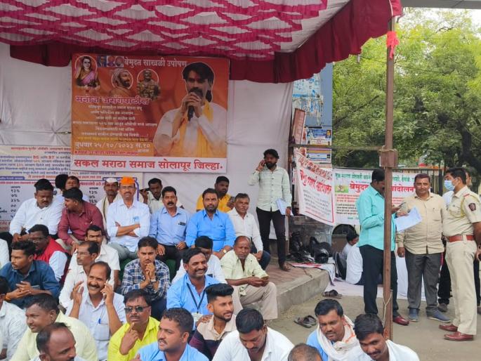manoj jarange patil directs to the people of solapur hunger strike suspended by the entire maratha community | मनोज जरांगे पाटलांचा सोलापूरकरांना ओदश; सकल मराठा समाजाकडून उपोषण स्थगित manoj jarange patil directs to the people of solapur hunger strike suspended by the entire maratha community | मनोज जरांगे पाटलांचा सोलापूरकरांना ओदश; सकल मराठा समाजाकडून उपोषण स्थगित