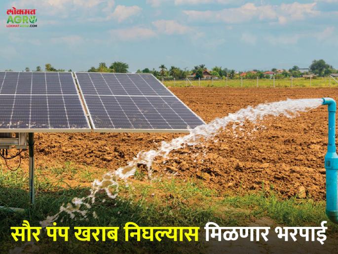 Compensation to be paid if solar pump malfunctions; Consumer Commission | सौर पंप खराब निघाल्याने द्यावी लागणार भरपाई; ग्राहक आयोग