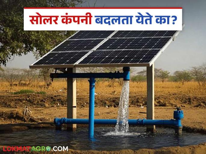 Latest News Solar Pump Yojana Can farmers change vendor company in solar pump scheme Find out in detail | Solar Pump Yojana : मागेल त्याला सोलर पंप योजनेत कंपनी बदलता येते का? जाणून घ्या सविस्तर  Latest News Solar Pump Yojana Can farmers change vendor company in solar pump scheme Find out in detail | Solar Pump Yojana : मागेल त्याला सोलर पंप योजनेत कंपनी बदलता येते का? जाणून घ्या सविस्तर