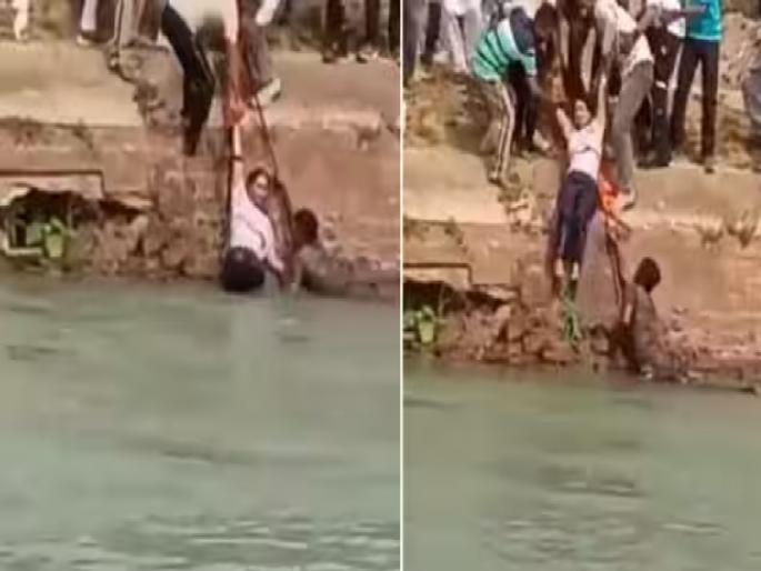 soldier DN Krishnan jumped into the ferocious Bhakra Canal near Patiala, Punjab & rescued a drowning teenage girl who had fallen in the canal | देव तारी त्याला कोण मारी! भारतीय जवान बनला 'देवदूत', तळ्यात पडलेल्या मुलीला दिलं जीवदान  soldier DN Krishnan jumped into the ferocious Bhakra Canal near Patiala, Punjab & rescued a drowning teenage girl who had fallen in the canal | देव तारी त्याला कोण मारी! भारतीय जवान बनला 'देवदूत', तळ्यात पडलेल्या मुलीला दिलं जीवदान