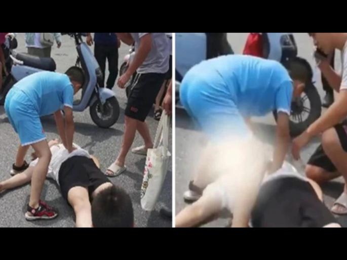 9 year old son saves his mother by giving cpr video goes viral | आईला मृत्यूच्या दाढेतुन खेचुन आणलं, ९ वर्षाच्या चिमुकल्याच्या कामगिरीचे सर्वत्र कौतुक 9 year old son saves his mother by giving cpr video goes viral | आईला मृत्यूच्या दाढेतुन खेचुन आणलं, ९ वर्षाच्या चिमुकल्याच्या कामगिरीचे सर्वत्र कौतुक