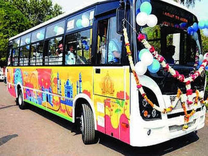 Let's see the tourist places in this orange city from the special bus | स्पेशल बसमधून पाहू या संत्रानगरतील पर्यटन स्थळे Let's see the tourist places in this orange city from the special bus | स्पेशल बसमधून पाहू या संत्रानगरतील पर्यटन स्थळे