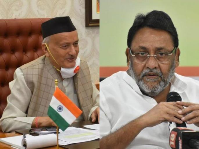 Governor Bhagat Singh Koshyari works to create two centers of power in Maharashtra - Nawab Malik | Cabinet Meeting: मंत्रिमंडळ बैठकीत राज्यपाल भगतसिंग कोश्यारी यांच्या विरोधात नाराजी; मुख्य सचिवांना दिले आदेश Governor Bhagat Singh Koshyari works to create two centers of power in Maharashtra - Nawab Malik | Cabinet Meeting: मंत्रिमंडळ बैठकीत राज्यपाल भगतसिंग कोश्यारी यांच्या विरोधात नाराजी; मुख्य सचिवांना दिले आदेश