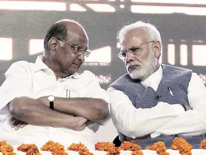 Click 'vote for PM' and click 'vote for sharad pawar statement of narendra Modi | 'मोदी पंतप्रधान होणार नाहीत', क्लिक करा अन् पवारांच्या भाकितावर मत नोंदवा  