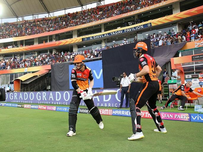 IPL 2019 : David Warner and Jonny Bairstow Most runs by an opening pair in a season (IPL) | IPL 2019 SRH vs KKR : वॉर्नर-बेअरस्टोची जोडी जमली, तीन वर्षांपूर्वीचा विक्रम मोडला