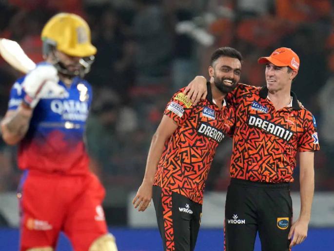 IPL 2024, Sunrisers Hyderabad vs Royal Challengers Bengaluru Live Marathi : Rajat Patidar ( 50), Virat Kohli ( 51) score fifty, Cameron Green ( 37* ), but Jaydev Unadkat take 3 crusial wickets, RCB set 207 runs target fo SRH  | रजत पाटीदारच्या वेगाला, विराटच्या 'संथ' खेळीमुळे ब्रेक! जयदेवचा भन्नाट माऱ्यावर ग्रीनचा उतारा 