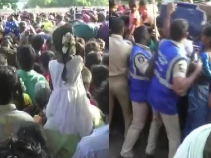 stampede situation due to heavy rush of pilgrims at tirumala temple in andhra pradesh three devotees injured | तिरुपती मंदिरात चेंगराचेंगरीची परिस्थिती, 3 भाविक जखमी stampede situation due to heavy rush of pilgrims at tirumala temple in andhra pradesh three devotees injured | तिरुपती मंदिरात चेंगराचेंगरीची परिस्थिती, 3 भाविक जखमी