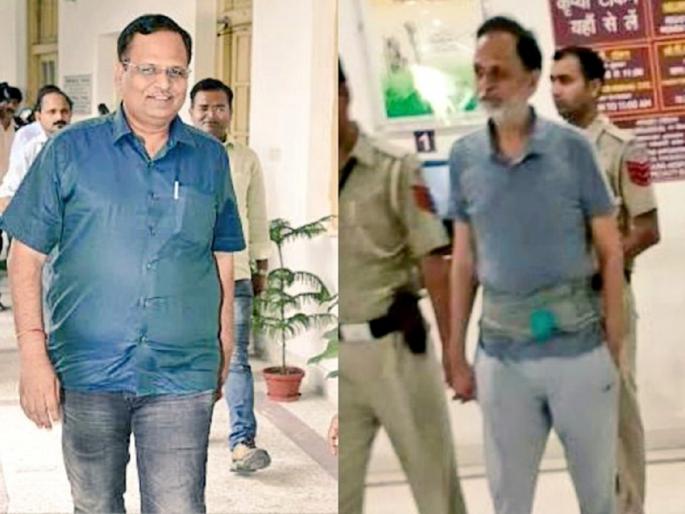 Former AAP Minister Satyendra Jain's health deteriorated; CM Kejriwal criticizes BJP while sharing photo, says | माजी मंत्री सत्येंद्र जैन यांची प्रकृती बिघडली; फोटो शेअर करत CM केजरीवालांची भाजपवर टीका, म्हणाले... Former AAP Minister Satyendra Jain's health deteriorated; CM Kejriwal criticizes BJP while sharing photo, says | माजी मंत्री सत्येंद्र जैन यांची प्रकृती बिघडली; फोटो शेअर करत CM केजरीवालांची भाजपवर टीका, म्हणाले...