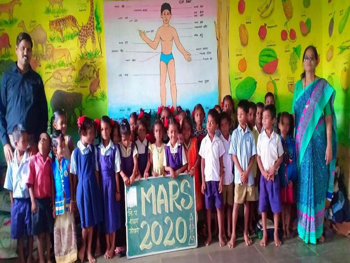 The names of the school students will be going to Mars | गोवणे शाळेच्या विद्यार्थ्यांची नावे जाणार मंगळ ग्रहावर, पहिल्या इयत्तेच्या 36 विद्यार्थ्यांची नावनोंदणी The names of the school students will be going to Mars | गोवणे शाळेच्या विद्यार्थ्यांची नावे जाणार मंगळ ग्रहावर, पहिल्या इयत्तेच्या 36 विद्यार्थ्यांची नावनोंदणी