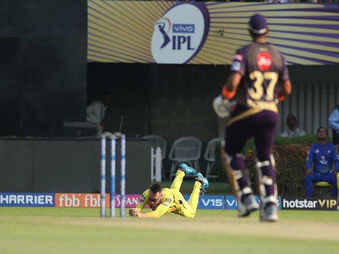 IPL 2019: Flying Faf Du Plessis takes a stunner, A golden duck for Robin Uthappa | IPL 2019 : फॅफ ड्यू प्लेसिसचा अप्रतिम झेल पाहिलात का? Video