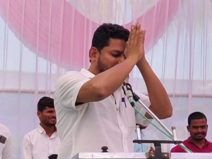 Modi, if peoples have a problem with modi and me then blow the Sharad pawars ncp trumpet; Sujay Vikhe joined hands | मोदी, माझी अडचण असेल तर तुतारी वाजवून टाका; सुजय विखेंनी हात जोडले