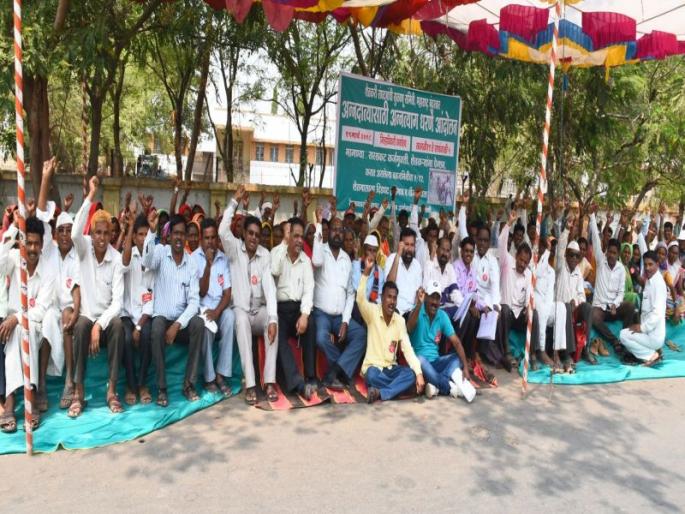 The Niratta movement in Nandurbarata by the Sukanu Samiti | नंदुरबारात सुकाणू समितीतर्फे अन्नत्याग आंदोलन The Niratta movement in Nandurbarata by the Sukanu Samiti | नंदुरबारात सुकाणू समितीतर्फे अन्नत्याग आंदोलन