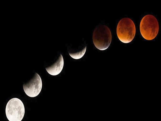 Rare astronomical events since 150 years: moon will see not only big but blood on Wednesday. | १५० वर्षानंतर दुर्मीळ खगोलीय घटना : बुधवारी चांदोबा केवळ मोठाच नव्हे तर ताम्रवर्णीदेखील दिसेल Rare astronomical events since 150 years: moon will see not only big but blood on Wednesday. | १५० वर्षानंतर दुर्मीळ खगोलीय घटना : बुधवारी चांदोबा केवळ मोठाच नव्हे तर ताम्रवर्णीदेखील दिसेल