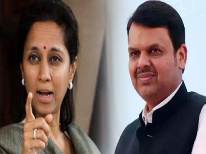 Devendra Fadnavis should speak on camera not off; Supriya Sule's counter attack | देवेंद्र फडणविसांनी ऑफ नव्हे ऑन कॅमेरा बोलावं; सुप्रिया सुळे यांचा प्रतिहल्ला Devendra Fadnavis should speak on camera not off; Supriya Sule's counter attack | देवेंद्र फडणविसांनी ऑफ नव्हे ऑन कॅमेरा बोलावं; सुप्रिया सुळे यांचा प्रतिहल्ला
