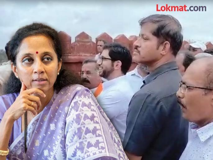 "See what happens if our leaders' hair is shocked"; Supriya Sule's warning after the raid on Rajkot Fort | "आमच्या नेत्यांच्या केसाला धक्का बसला तर बघा काय होतं"; सुप्रिया सुळेंचा इशारा "See what happens if our leaders' hair is shocked"; Supriya Sule's warning after the raid on Rajkot Fort | "आमच्या नेत्यांच्या केसाला धक्का बसला तर बघा काय होतं"; सुप्रिया सुळेंचा इशारा