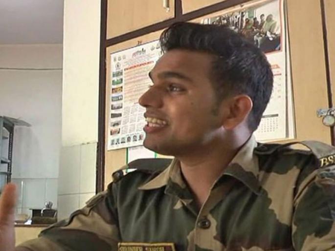 Watch viral video bsf soldier singing sandese aate hain twitter reactions | मैं वापस आऊंगा... जवानाचं गाणं ऐकून नेटकरी भारावले, लष्कराच्या धैर्याला केला सलाम!