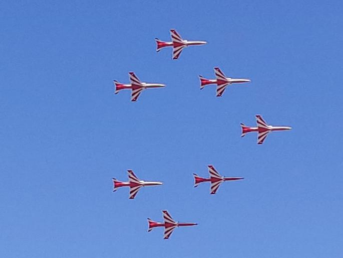Suddenly, the sun shines once again in the sky ... | ..... आणि दुर्दम्य इच्छा शक्तीचे पंख लावून सूर्यकिरण विमाने पुन्हा झेपावली आकाशाकडे... 