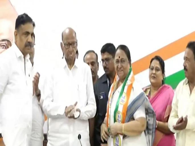 Former Union Minister Suryakanta Patil joined Sharad Pawar's NCP criticized BJP | "गेल्या १० वर्षात मी अज्ञातवासात..."; पक्ष सोडताच सूर्यकांता पाटलांचा भाजपावर गंभीर आरोप Former Union Minister Suryakanta Patil joined Sharad Pawar's NCP criticized BJP | "गेल्या १० वर्षात मी अज्ञातवासात..."; पक्ष सोडताच सूर्यकांता पाटलांचा भाजपावर गंभीर आरोप
