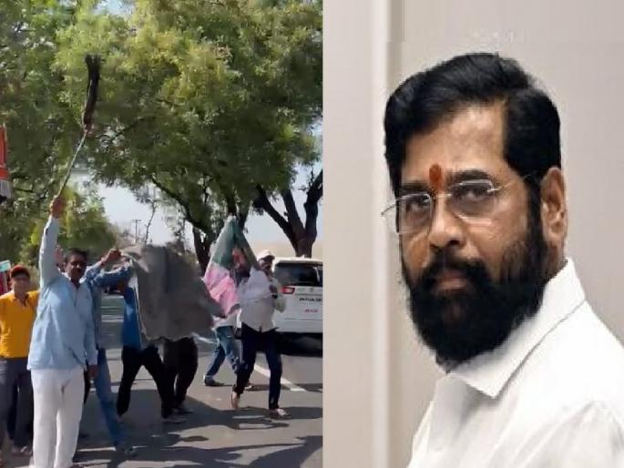 Swabimani Shetkari Sanghatna showed black flags to Chief Minister Eknath Shinde In Kolhapur | पोकळ वल्गना नको, कारखानदारांना पाठीशी घालू नका; कोल्हापुरात 'स्वाभिमानी'ने मुख्यमंत्र्यांना दाखवले काळे झेंडे Swabimani Shetkari Sanghatna showed black flags to Chief Minister Eknath Shinde In Kolhapur | पोकळ वल्गना नको, कारखानदारांना पाठीशी घालू नका; कोल्हापुरात 'स्वाभिमानी'ने मुख्यमंत्र्यांना दाखवले काळे झेंडे