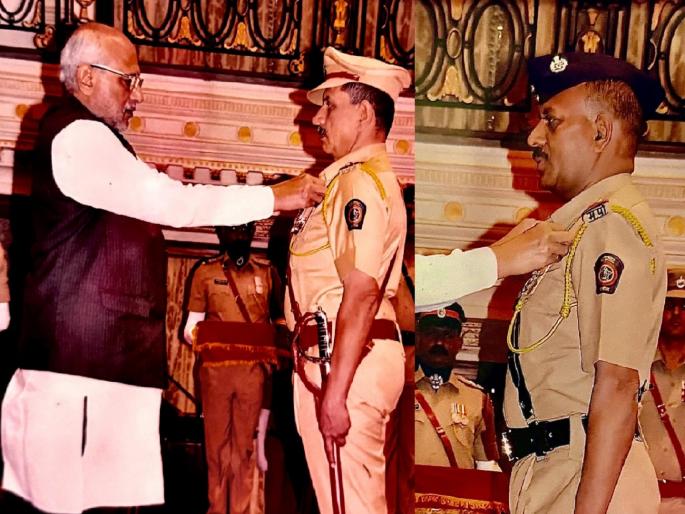 Police Inspector Tanaji Sawant, ASI Namdev Yadav awarded gallantry medals | Kolhapur: पोलिस निरीक्षक तानाजी सावंत, एएसआय यादव यांना शौर्य पदक प्रदान Police Inspector Tanaji Sawant, ASI Namdev Yadav awarded gallantry medals | Kolhapur: पोलिस निरीक्षक तानाजी सावंत, एएसआय यादव यांना शौर्य पदक प्रदान