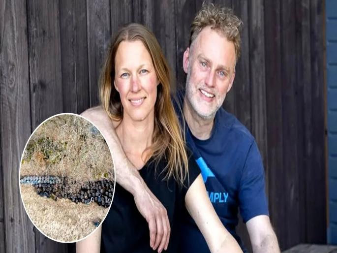 Flemming Hansen and Mette Helbaek also left 158 barrels of human waste and sewerage now seeping into the nearby forest | स्वीडनमधील हे जोडपं देश सोडून पळालं, मात्र जाताना १५८ पिंप मानवी विष्ठा मागे ठेवले Flemming Hansen and Mette Helbaek also left 158 barrels of human waste and sewerage now seeping into the nearby forest | स्वीडनमधील हे जोडपं देश सोडून पळालं, मात्र जाताना १५८ पिंप मानवी विष्ठा मागे ठेवले