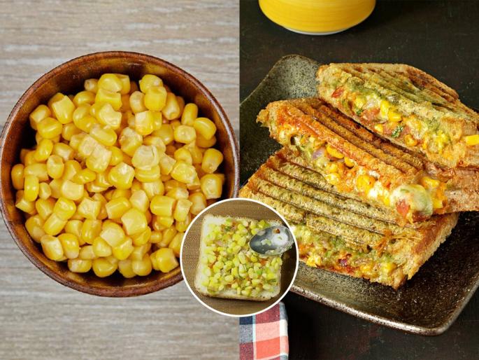 sweet corn sandwich toast without using bread, perfect breakfast menu, corn sandwich for kids tiffin  | ब्रेड न घालताच होणारं कॉर्न सॅण्डविच! मुलांचा डबा आणि नाश्त्यासाठी परफेक्ट पदार्थ- घ्या पौष्टिक रेसिपी