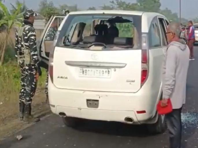 200 men attack ED team raiding TMC leader's house in west Bengal | प. बंगालमध्ये TMC नेत्याच्या घरी धाड टाकायला गेलेल्या ED पथकावर २०० जणांचा हल्ला 200 men attack ED team raiding TMC leader's house in west Bengal | प. बंगालमध्ये TMC नेत्याच्या घरी धाड टाकायला गेलेल्या ED पथकावर २०० जणांचा हल्ला