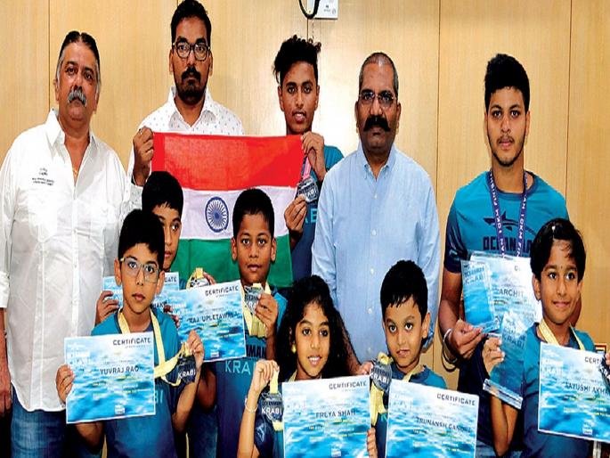 Nine swimmers from Thane shine | ठाण्याचे नऊ जलतरणपटू चमकले Nine swimmers from Thane shine | ठाण्याचे नऊ जलतरणपटू चमकले