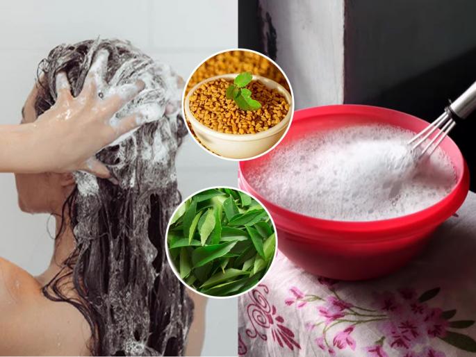 Mix this water with your shampoo while washing your hair diluted shampoo | केस धुतांना शाम्पूत मिसळा ‘हे’ औषधी पाणी, केसांच्या सर्व समस्या कायमच्या होतील दूर...